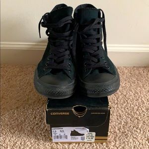 Black hi top Converse